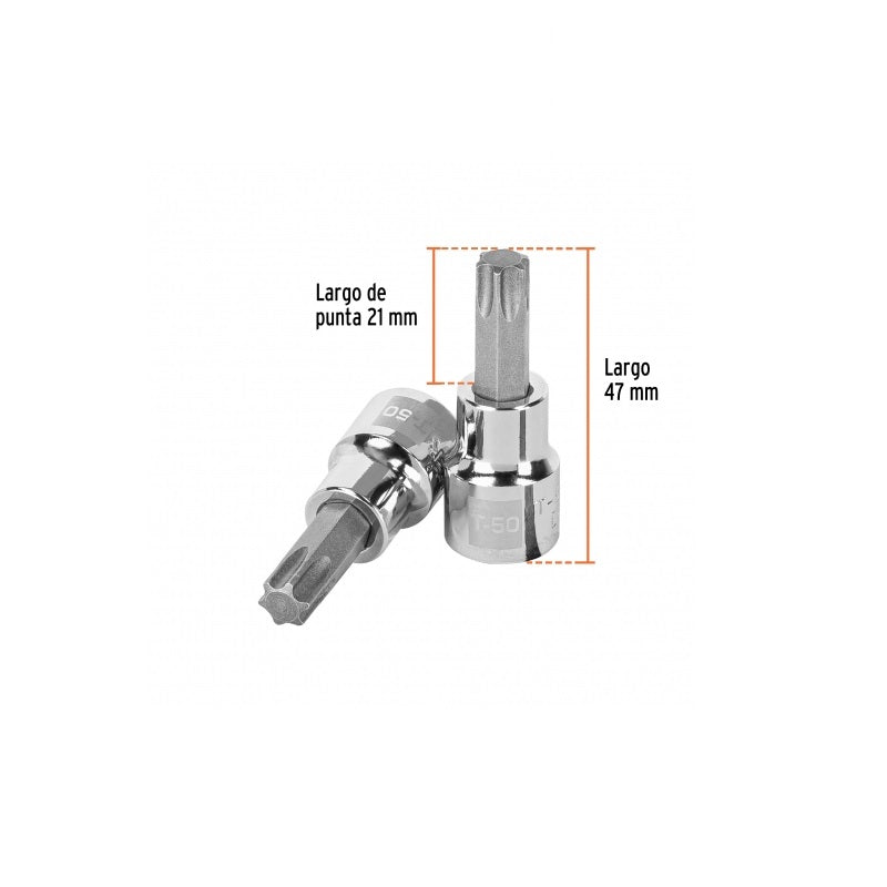 Dado Cuadro 3/8" Punta Torx D-523950W Truper
