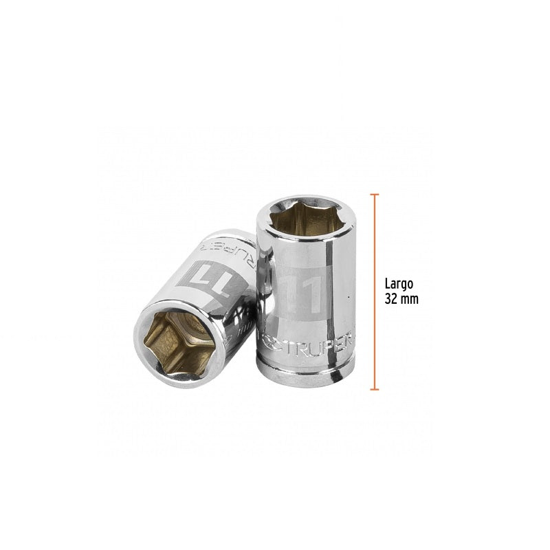 Dado Cuadro 3/8" Hex.Met.11Mm D-3811-Hm Truper