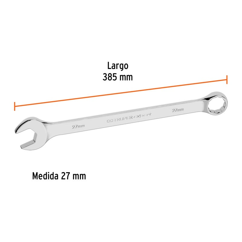 Llave Combinada Metrica 27Mm Ll-1227M Truper