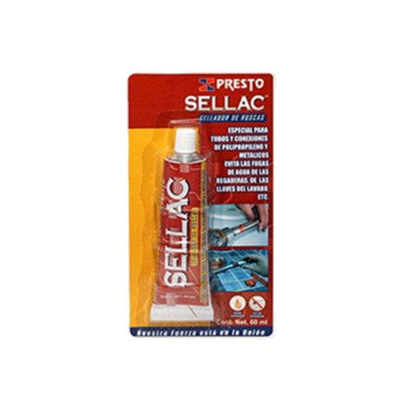 Sellador De Rosca Sellac Tubo 60Ml. Presto 1106