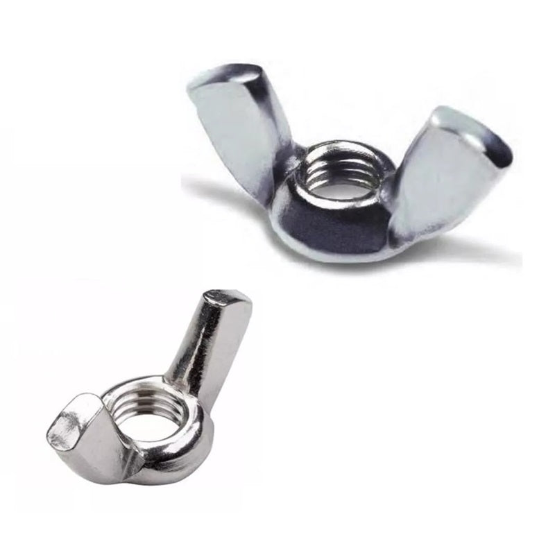 Tuerca Mariposa Galvanizada 1/4 100 Bolsa de Piezas Super-Pro