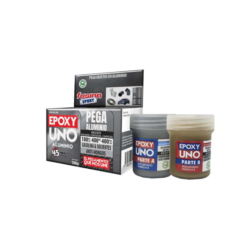 Adhesivo Epoxy Uno Aluminio 100Gr Unoal98