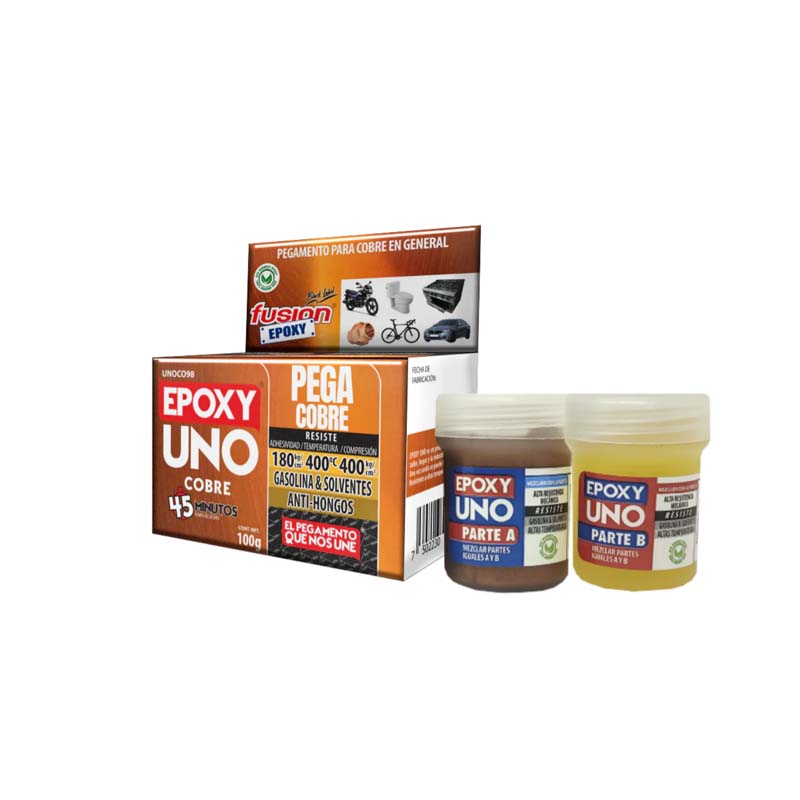 Adhesivo Epoxy Uno Cobre 100Grs Unoco98