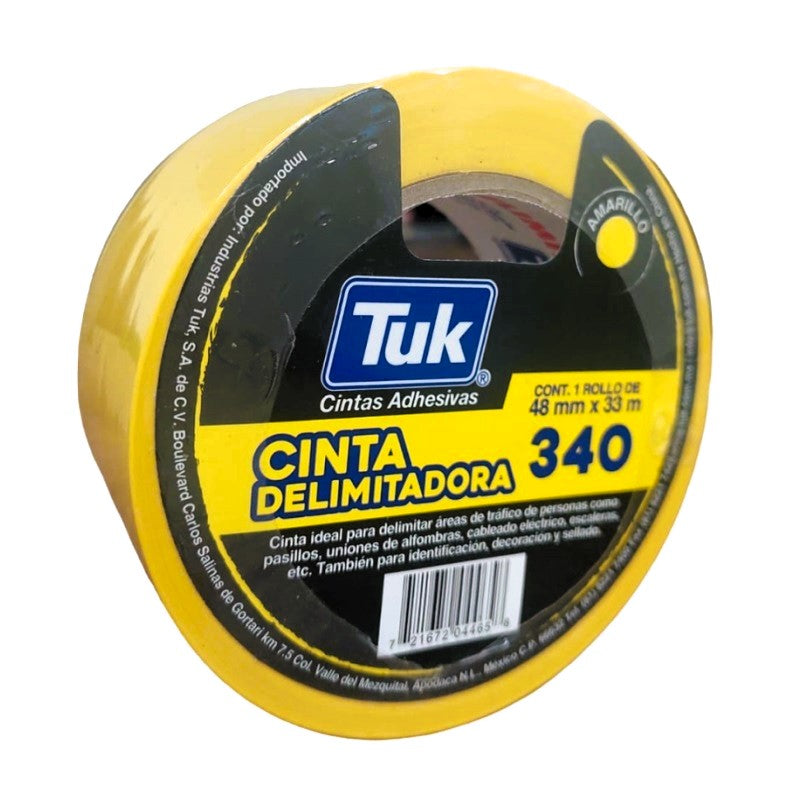 Cinta Delimitadora Amarilla 48Mmx33Mt Tuk Pz