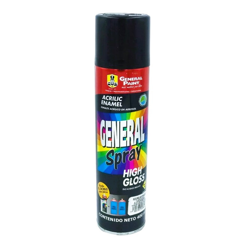 Pintura Aerosol Negro Satín A2316 General Paint