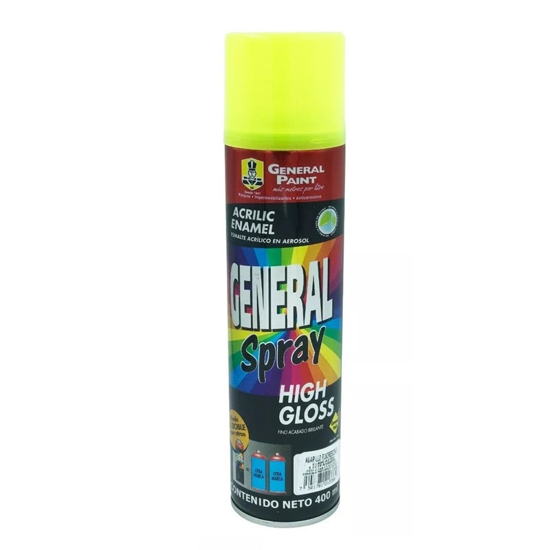 Pintura Aerosol Amarillo Fluorescente A2703 General Paint