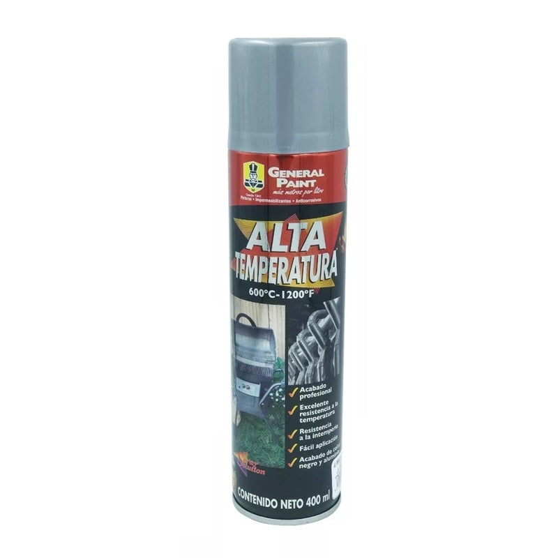 Pintura Aerosol Aluminio Alta Temperatura A2359 General Paint