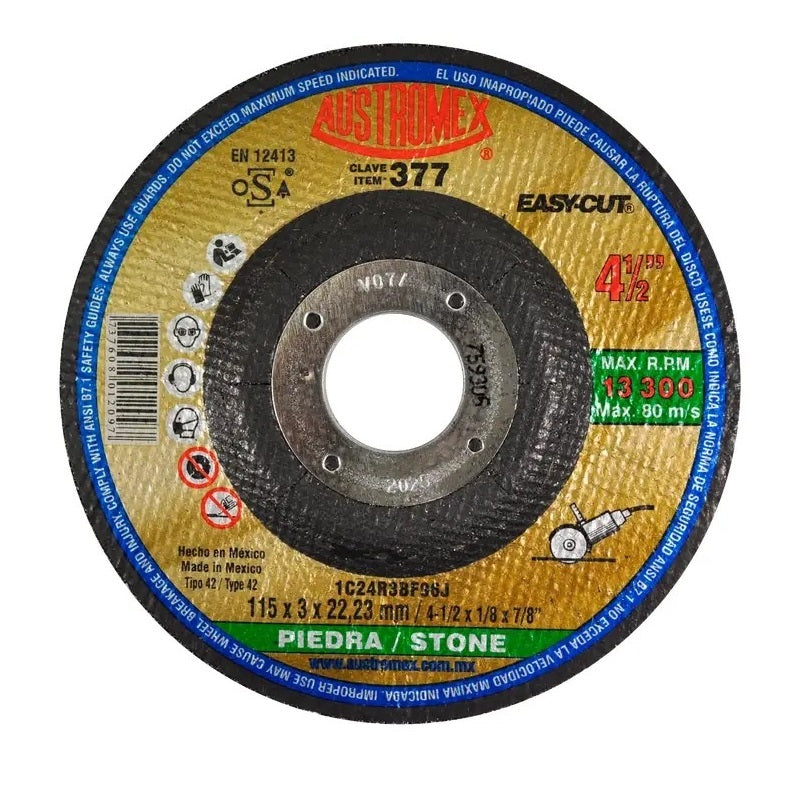 Disco C/Concreto 41/2X1/8 377 Easy Austromex