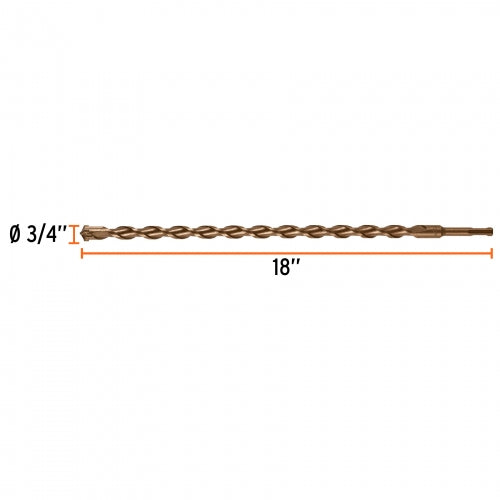 Broca P/Concreto C/Sist.Inser.Bs-3/4X18