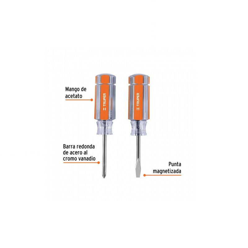 Jgo. Minidesarmadores Des-Mini-2 Truper