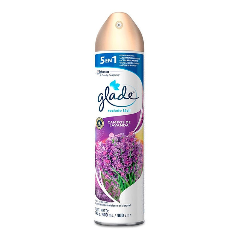 Aromatizante Glade Campos Lavanda 400Ml Aerosol