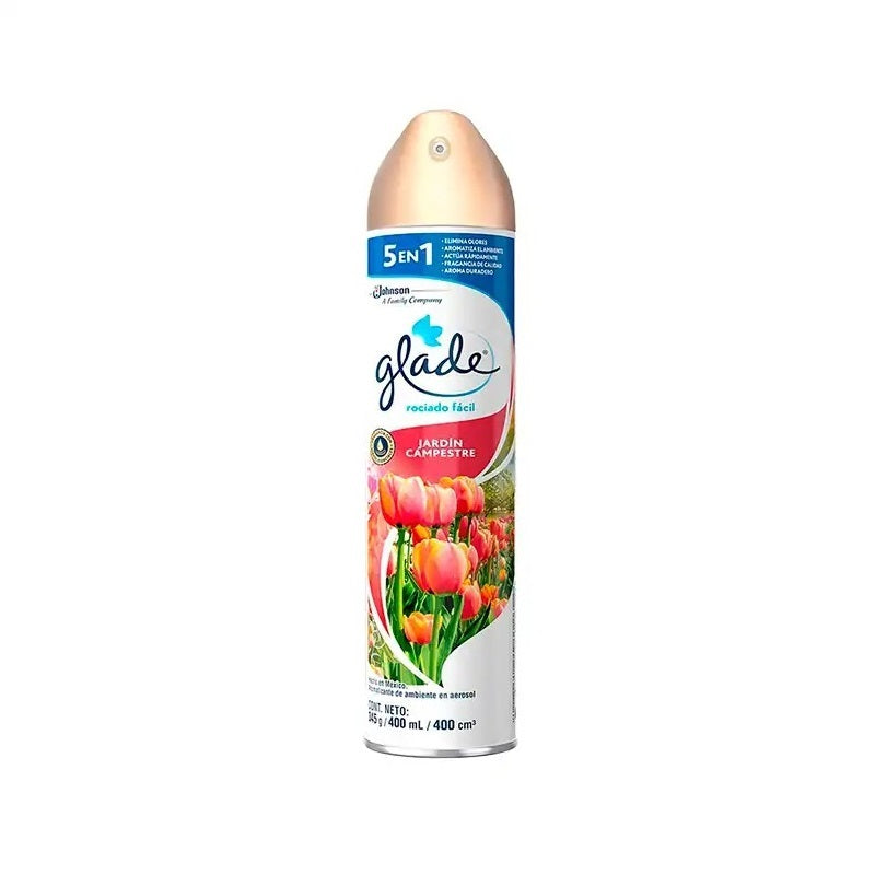 Aromatizante Glade Jardín Campestre 400Ml Aerosol