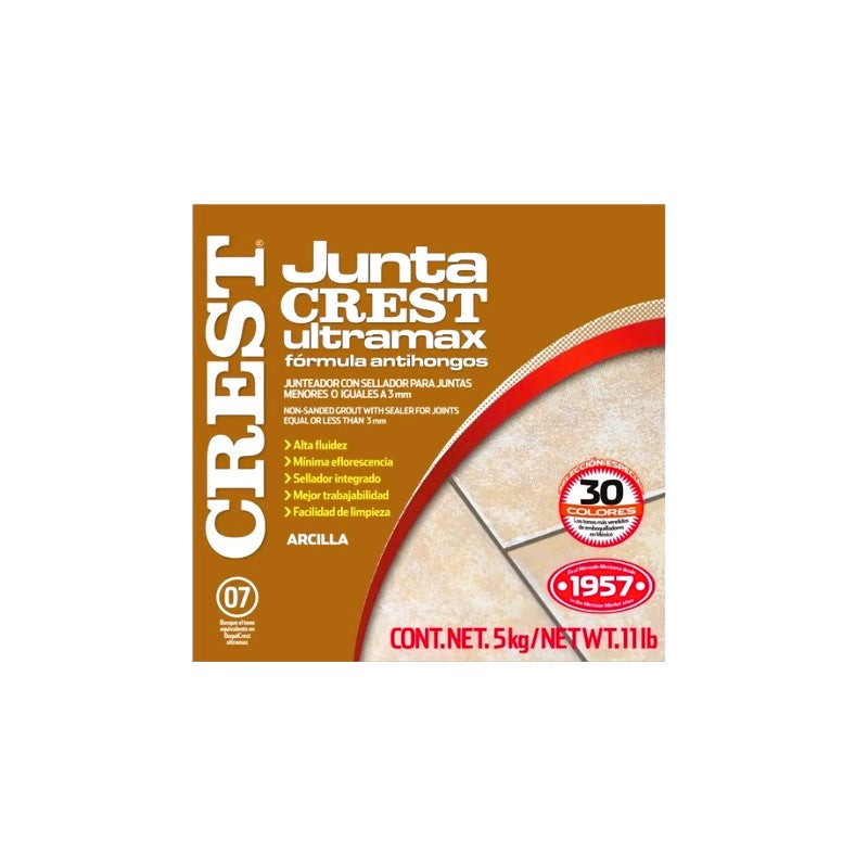 Juntacrest Ultramax Arcilla Formula  5 Kgs.