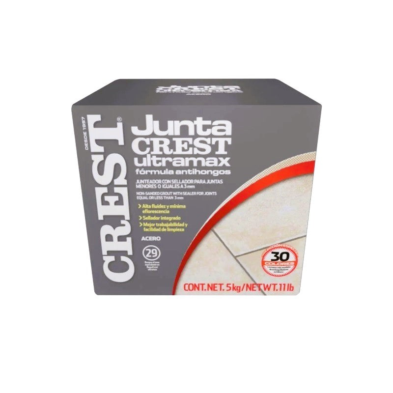 Juntacrest Ultramax Acero Cja 5 Kg Crest