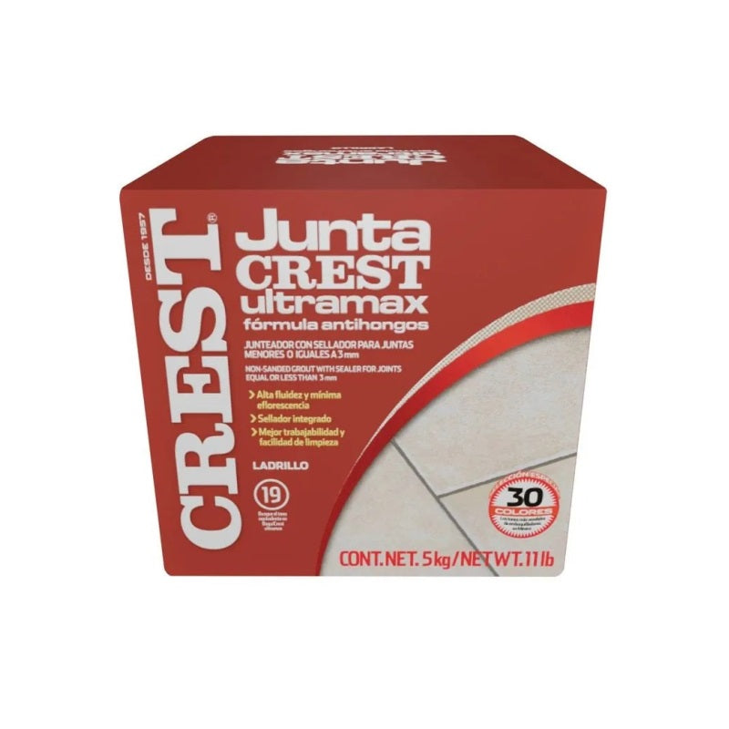 Juntacrest Ultramax Ladrillo Caja 5Kg Crest