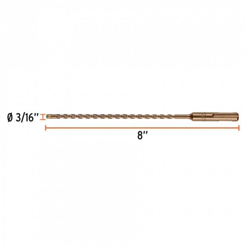 Broca P/Concreto C/Sist.Inser Bs-3/16X8