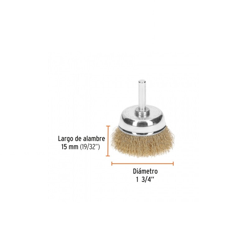 Carda D/Copa Zanco P/Taladro 13/4" Co-13/4F Truper