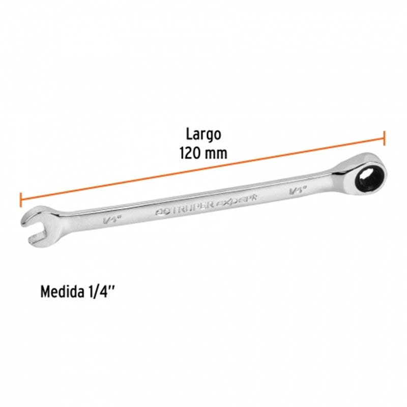 Llave Comb Con Matraca 1/4 Ll-2008X Truper