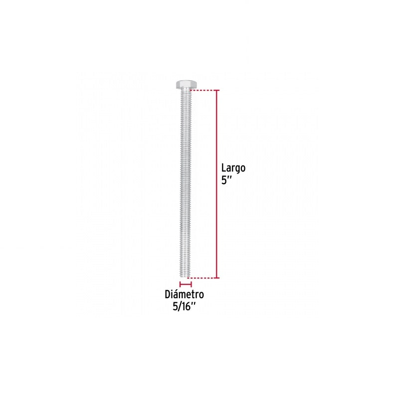 Tornillos Maq.Torm-5/16X5 30Pzs Fiero