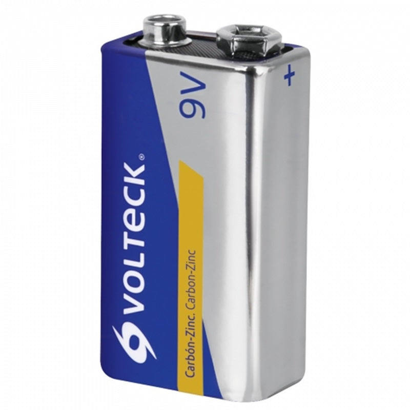 Pila Volteck Zinc-Carbón 9V Blist. Zi-9V