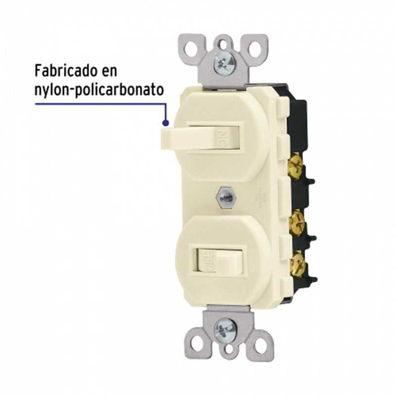 Apagador Doble Standard Apdo-S Volteck