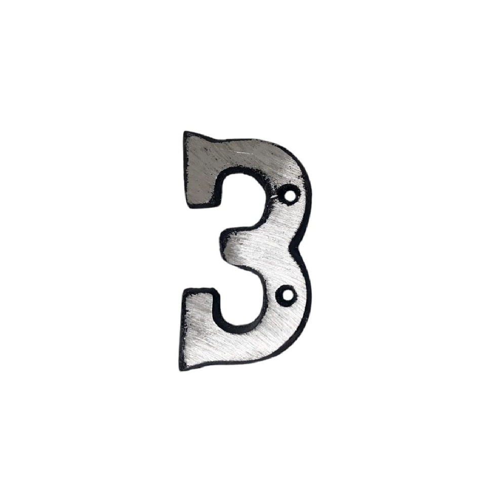 Número Para Casa En Aluminio  " 3 "