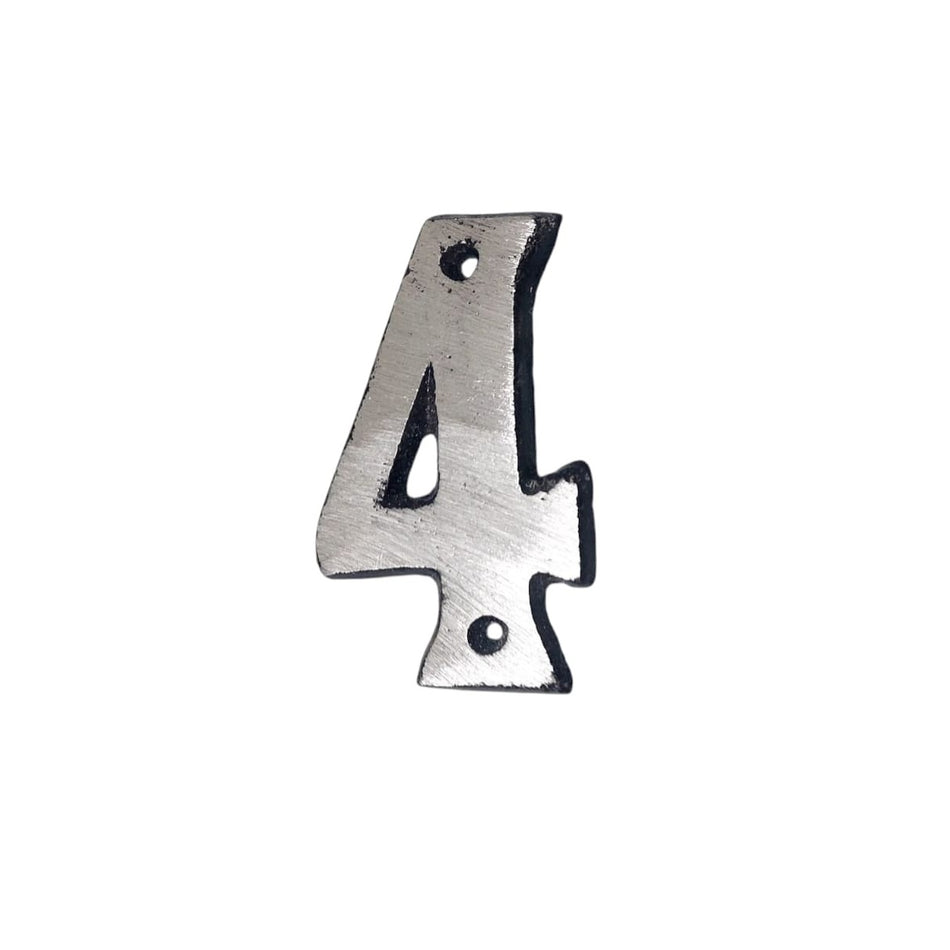 Número Para Casa En Aluminio  " 4 "