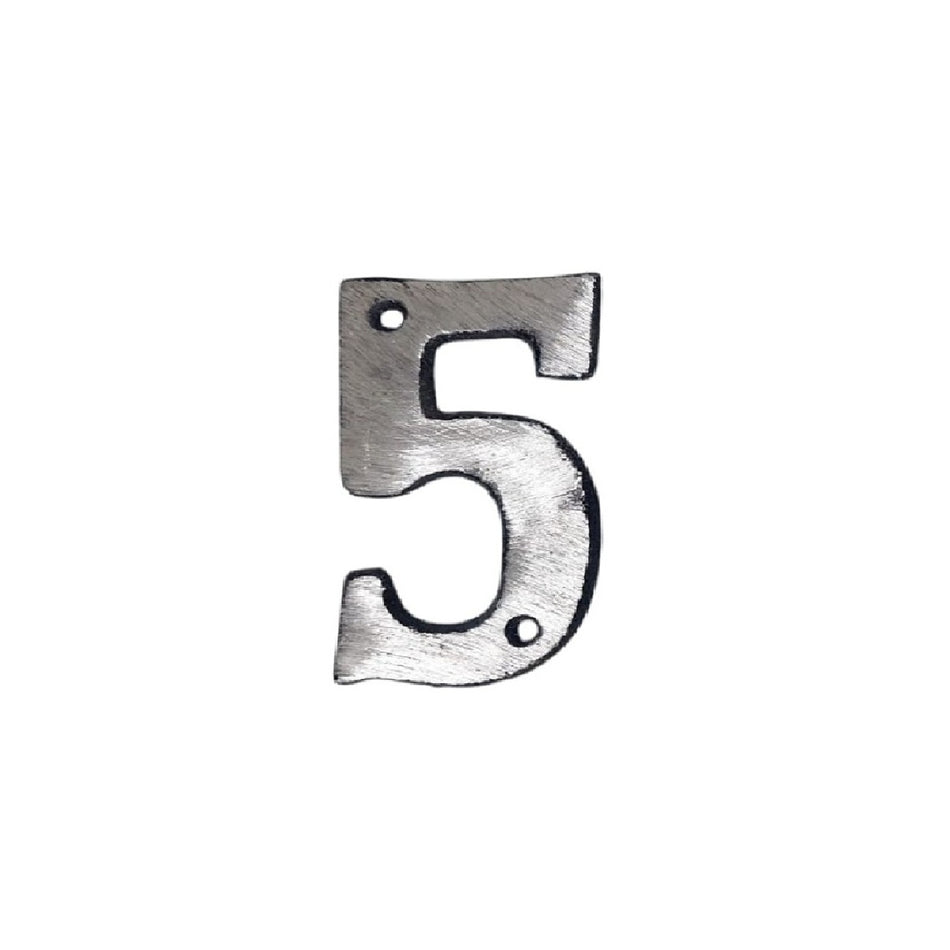 Número Para Casa En Aluminio  " 5 "
