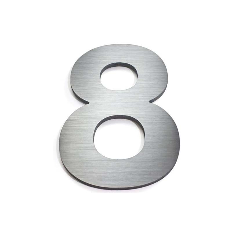 Número Para Casa En Aluminio  " 8 "