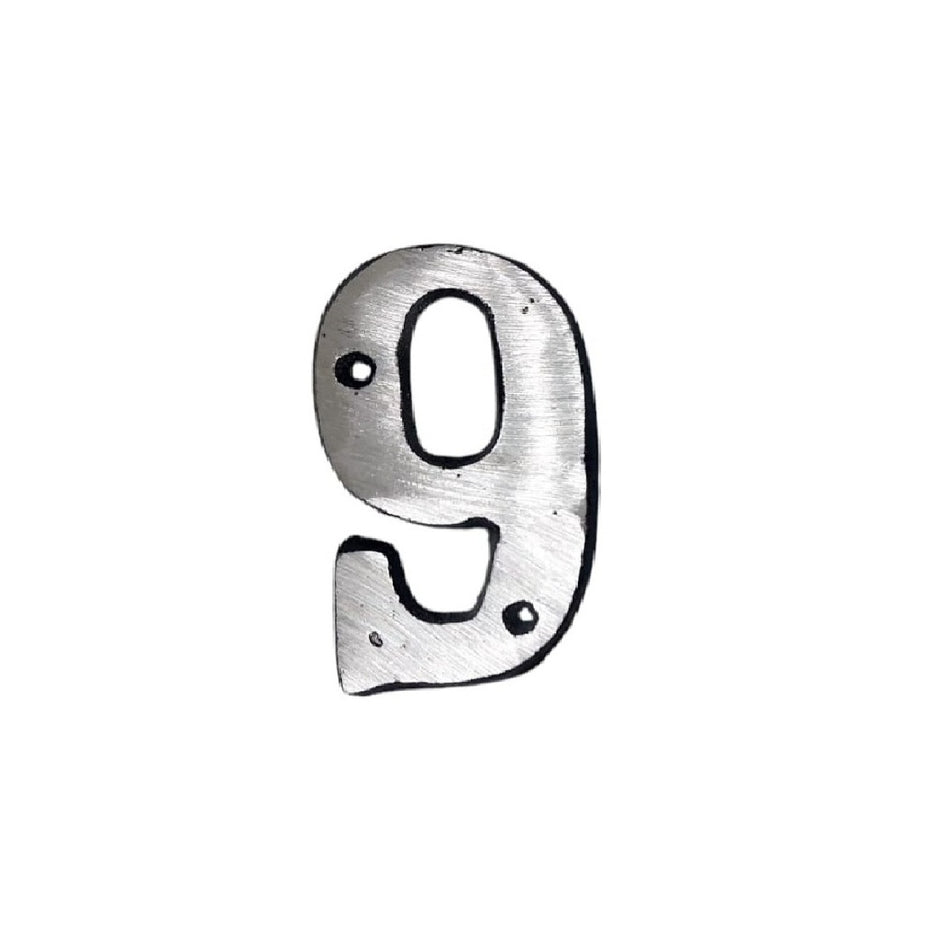 Número Para Casa En Aluminio  " 9 "