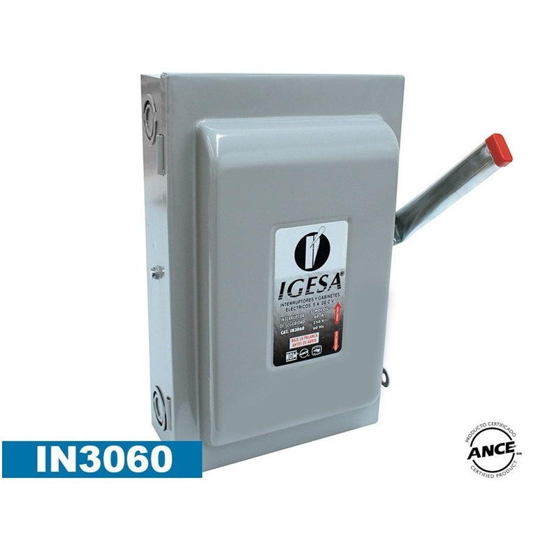 Interruptor De Seguridad 3 X 60 Igesa