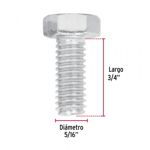 Tornillos Maq.Torm-5/16X3/4 80Pz Fiero