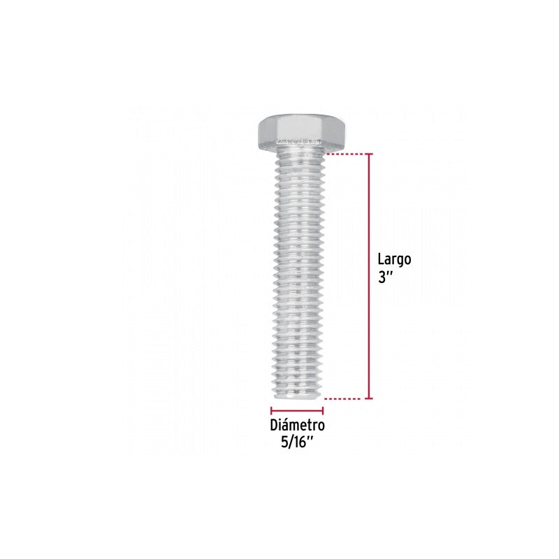 Tornillos Maq.Torm-5/16X3 60Pz Fiero