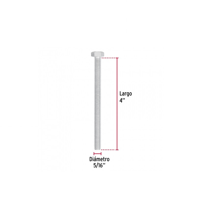 Tornillos Maq.Torm-5/16X4 50Pz Fiero