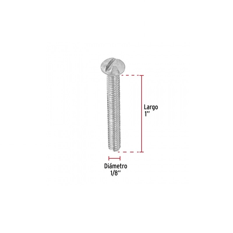 Tornillo Estufa Galv. Tore-1/8X1 Fiero Bolsa de 400 Piezas