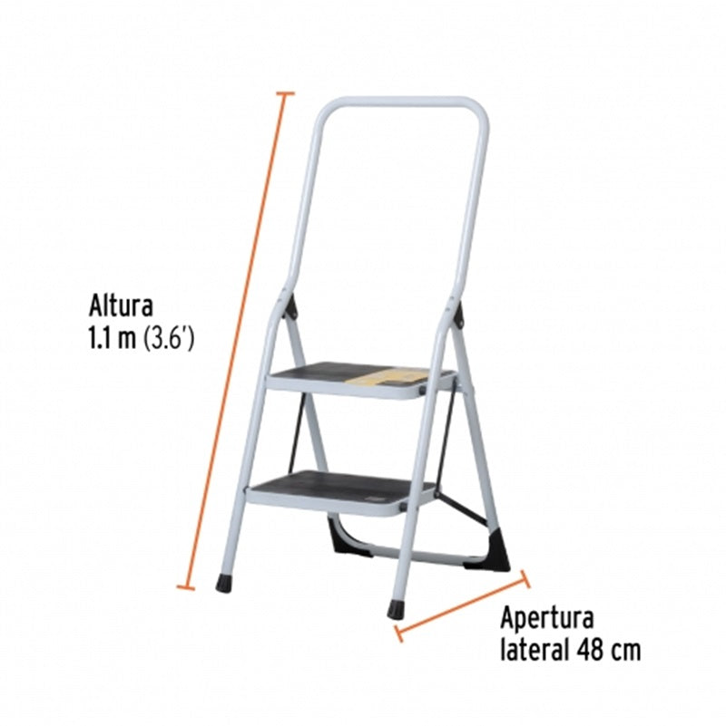 Escalera Tubular Con Bandaral Estu-2Pb Pretul