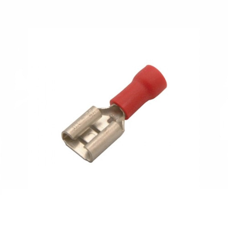 Terminal Eléctrica Hembra Plana Roja Tca141-50 Piezas Itsa