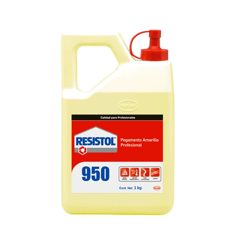 Adhesivo Para Madera Resistol 950 Amarillo Carpintero De 1Kg.