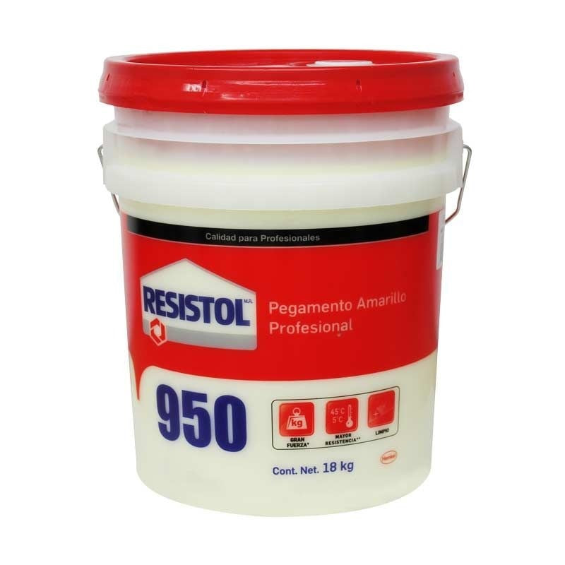 Adhesivo Para Madera Resistol 950 Amarillo Carpintero 18Kg