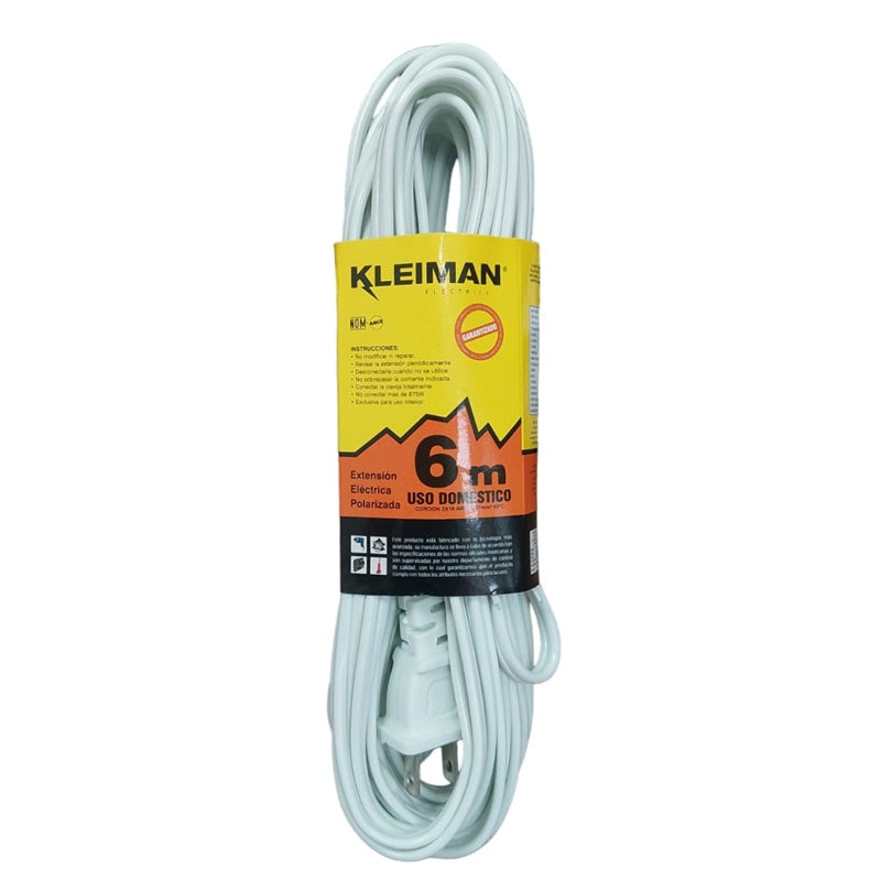 Extensión Eléctrico Blanca 6Mts Ext-005 Kley 127V 7A