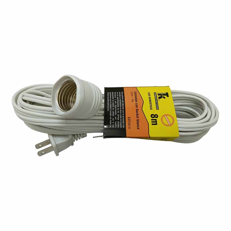 Extensión Con Socket 8Mts Ext-013 Kley