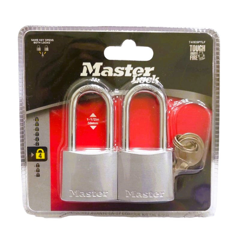 Candados Metálicos Zamac 740ESPTLF 2 Piezas Largo Master