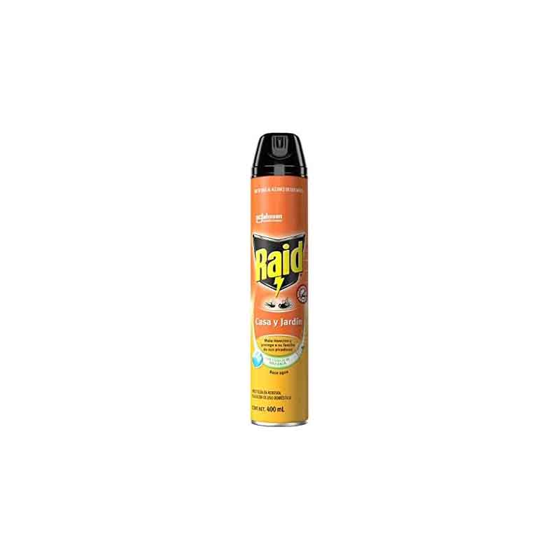 Insecticida Raid Casa/Jardin Naranja 400Ml Aerosol