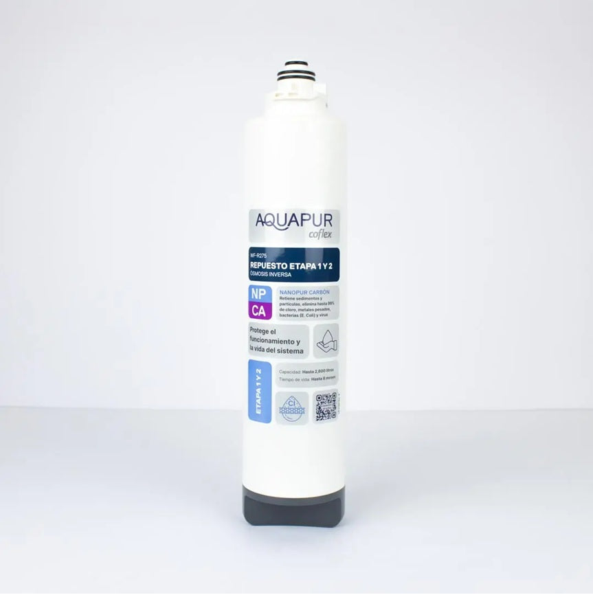 Repuesto Nanopur Carbón WF-R275 Aquapur Coflex