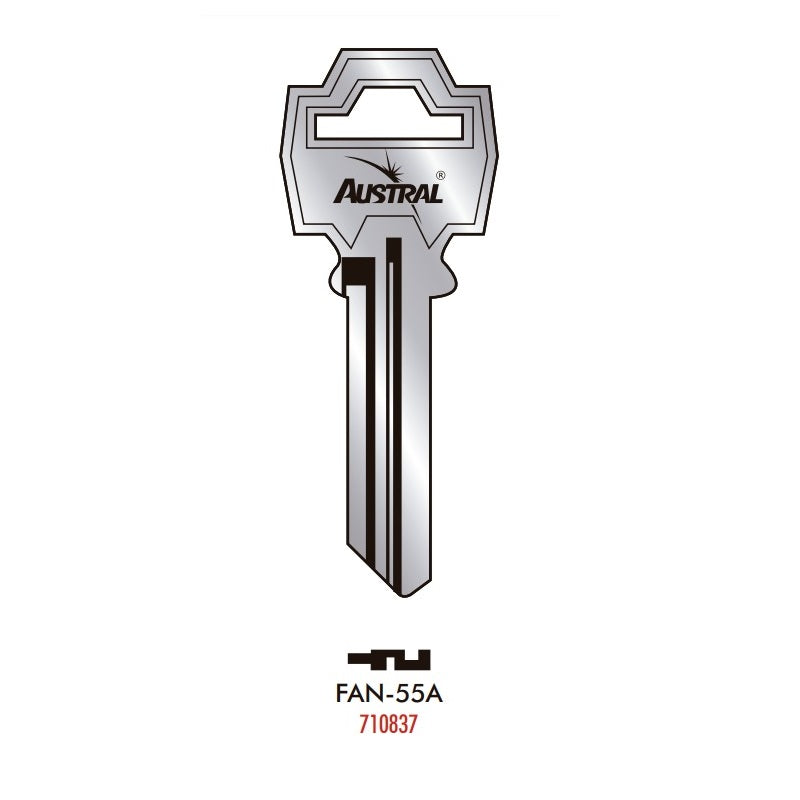 Forma Para Llave Fan-55A Mx(Nq) Austral 710837