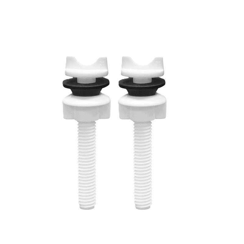 Tornillos Para Sanitario Plast.Jgo 2483Bco Fleximatic