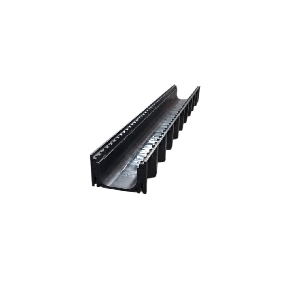 Canal Hexaline D/Plast.Negro 1Mt 48-Chp Rugo