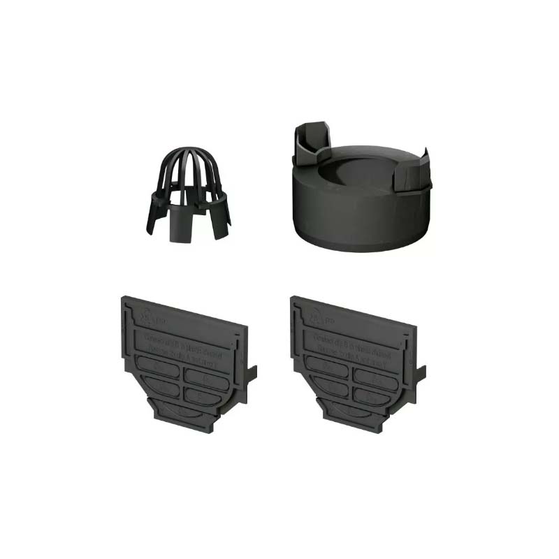 Kit Accesorios Hexaline Negro 48-Kah Rugo