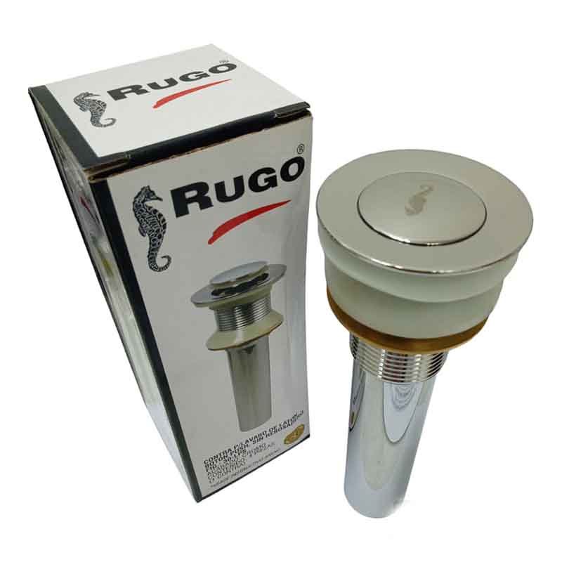 Contra De Laton Push P/Lavabo 30-Lps A.Cromo Rugo