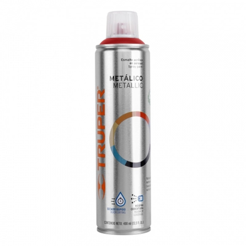 Pintura Aerosol Rojo Metalico Pam-Ro Truper